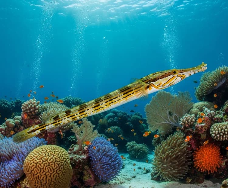 Trompet balığı, Trompet balığı, Borazan balığı, Kornalı Balık, Filefish resmi trompet_bal