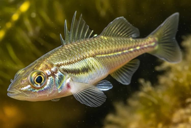üç dikenli, Üç dikenli balık, Üç diken, Three-spined stickleback resmi _dikenli